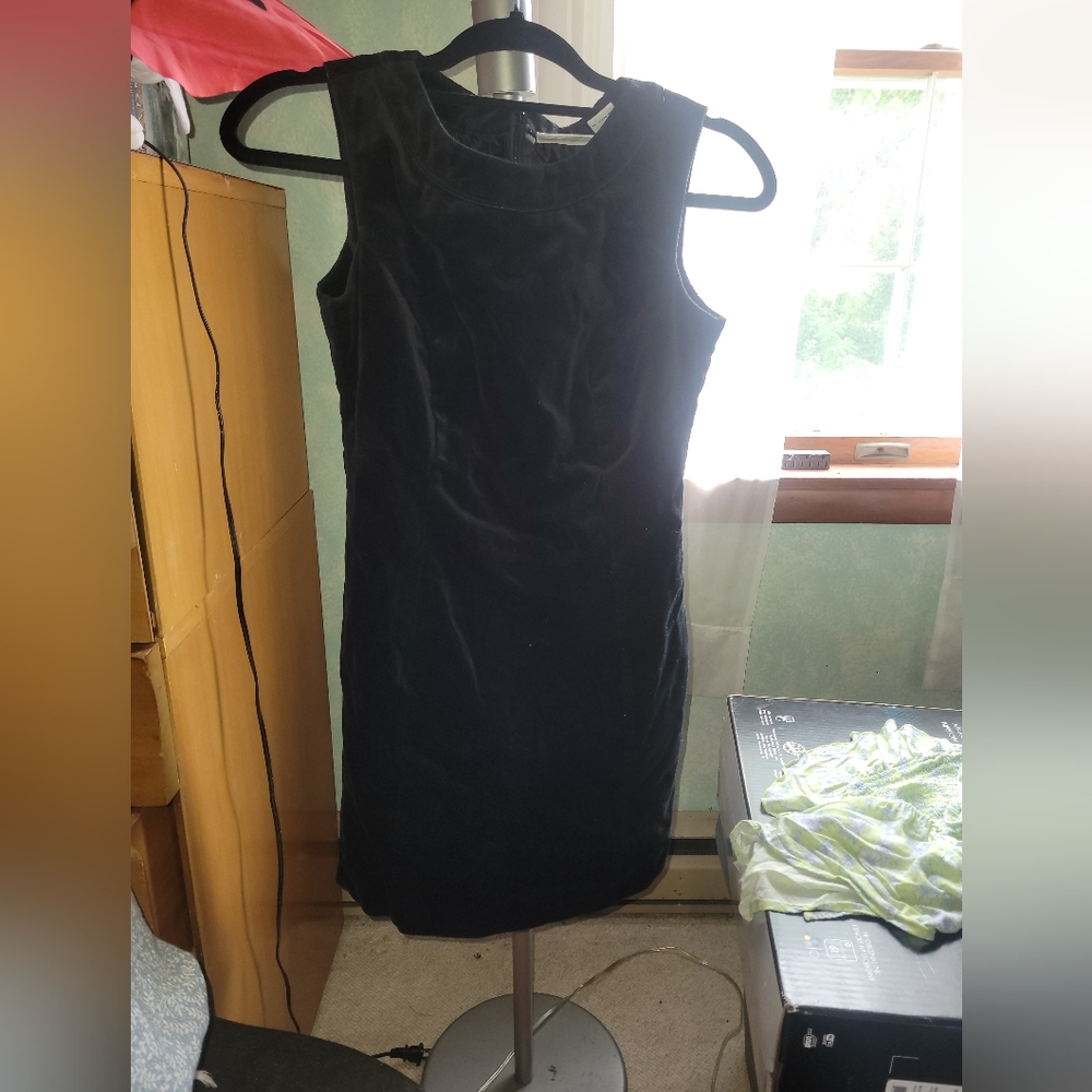 Gap Vintage Mini Black Velvet Dress